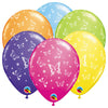 Qualatex 11 inch BUTTERFLIES-A-ROUND -TROPICAL ASSORTMENT Latex Balloons 43658-Q-6
