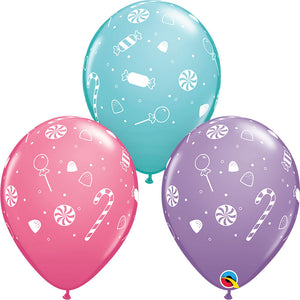 Qualatex 11 inch CANDIES & CONFETTI Latex Balloons 20212-Q