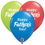 Qualatex 11 inch HAPPY FATHER'S DAY! Latex Balloons