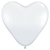 Qualatex 11 inch HEARTS - DIAMOND CLEAR (6 PK) Latex Balloons 43721-Q-6