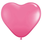 Qualatex 11 inch HEARTS - ROSE Latex Balloons 43731-Q