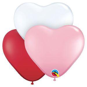 Qualatex 11 inch HEARTS - SWEETHEART ASSORTMENT Latex Balloons 43729-Q-6