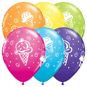 Qualatex 11 inch ICE CREAM TREATS (6 PK) Latex Balloons 38065-Q-6