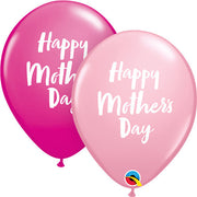 Qualatex 11 inch MOTHER'S DAY SCRIPT Latex Balloons