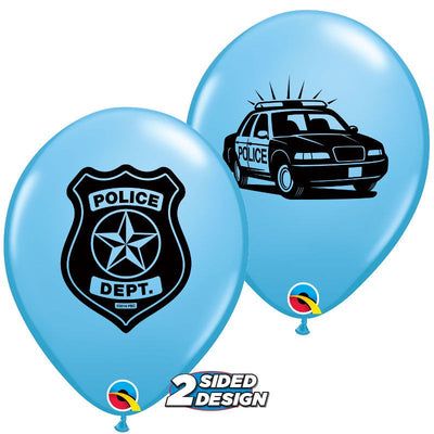 Qualatex 11 inch POLICE DEPT. Latex Balloons 85836-Q