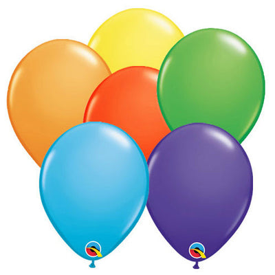 Qualatex 11 inch QUALATEX BRIGHT RAINBOW ASSORTMENT Latex Balloons 49490-Q