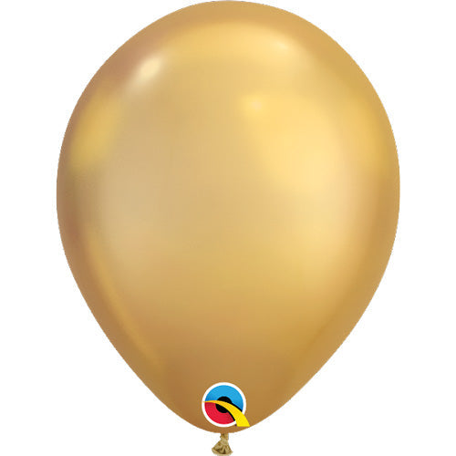 Qualatex 11 inch QUALATEX CHROME - GOLD Latex Balloons