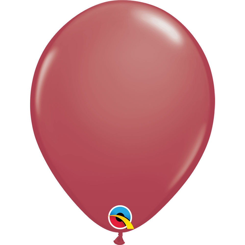 Qualatex 11 inch QUALATEX CRANBERRY Latex Balloons 30165-Q