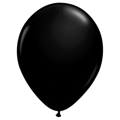 Qualatex 11 inch QUALATEX ONYX BLACK Latex Balloons 43737-Q