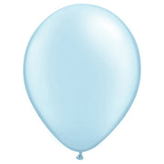 Qualatex 11 inch QUALATEX PEARL LIGHT BLUE Latex Balloons 43777-Q