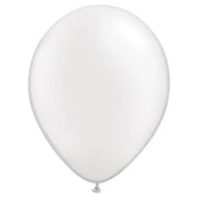 Qualatex 11 inch QUALATEX PEARL WHITE Latex Balloons 43788-Q