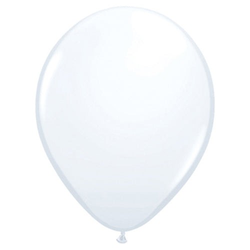 Qualatex 11 inch QUALATEX WHITE Latex Balloons 43802-Q