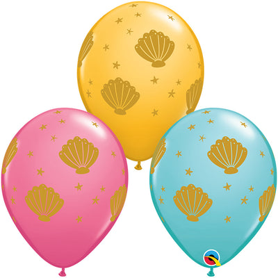 Qualatex 11 inch SEA SHELLS Latex Balloons