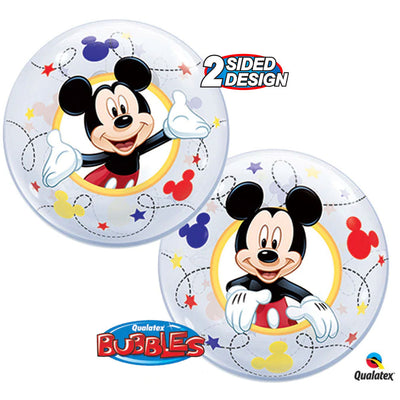 Qualatex 12 inch BUBBLE - MICKEY (AIR-FILL ONLY) Pack of 10 Bubble Balloon 22881-Q