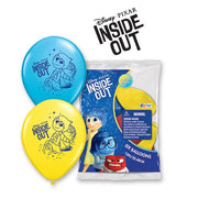 Qualatex 12 inch DISNEY INSIDE OUT (6 PK) Latex Balloons 23044-PP