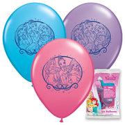 Qualatex 12 inch DISNEY PRINCESS (6 PK) Latex Balloons 01689-PP