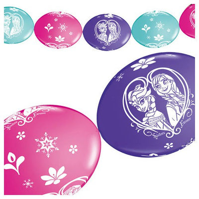 Qualatex 12 inch PARTY BANNER - FROZEN (10 PK) Latex Balloons 11221-PP