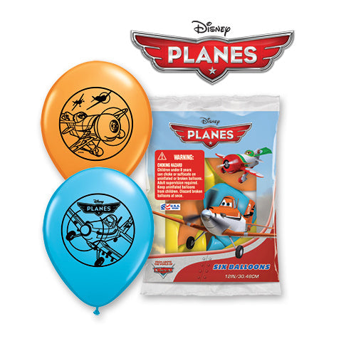 Qualatex 12 inch PLANES (6 PK) Latex Balloons 41908-PP