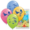 Qualatex 12 inch POOH HAPPY BIRTHDAY (6 PK) Latex Balloons 04232-PP