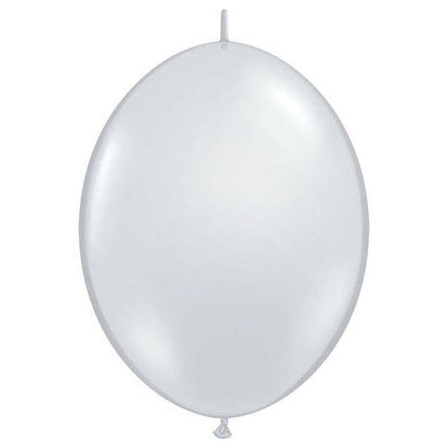Qualatex 12 inch QUALATEX QUICKLINK - DIAMOND CLEAR Latex Balloons 65273-Q