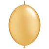 Qualatex 12 inch QUICKLINK - GOLD Latex Balloons 65245-Q