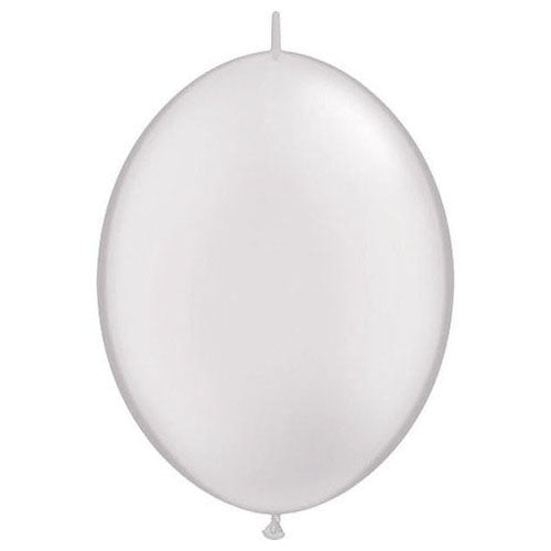 12-inch Qualatex Quicklink Pearl White Latex Balloons