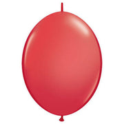 Qualatex 12 inch QUICKLINK - RED Latex Balloons 65213-Q