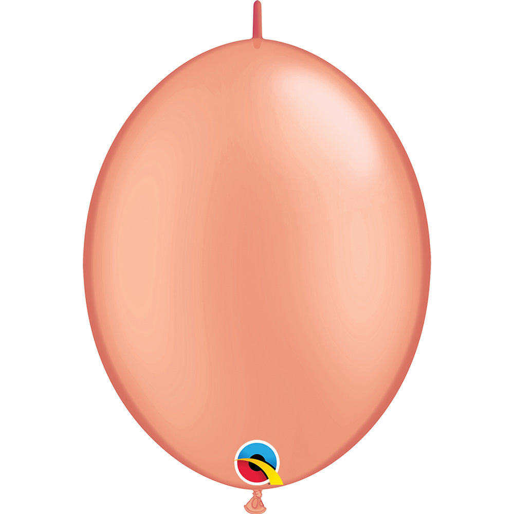 Qualatex 12 inch QUICKLINK - ROSE GOLD Latex Balloons 57348-Q