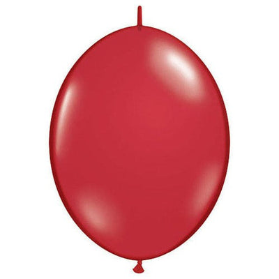 Qualatex 12 inch QUICKLINK - RUBY RED Latex Balloons 65247-Q