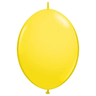 Qualatex 12 inch QUICKLINK - YELLOW Latex Balloons 65214-Q