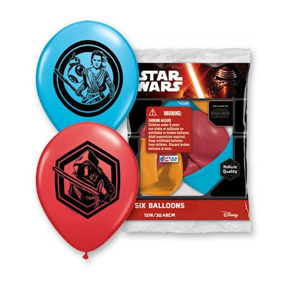 Qualatex 12 inch STAR WARS THE FORCE AWAKENDS (6 PK) Latex Balloons 22595-PP