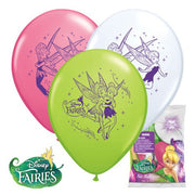 Qualatex 12 inch TINKER BELL & DISNEY FAIRIES (6 PK) Latex Balloons 03233-PP
