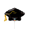Qualatex 14 inch GRAD CAP & TASSEL MINI SHAPE (AIR-FILL ONLY) Foil Balloon 25755-Q-U