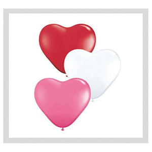 Qualatex 15 inch HEARTS - LOVE ASSORTMENT (5 PK) Latex Balloons 24022-Q-5