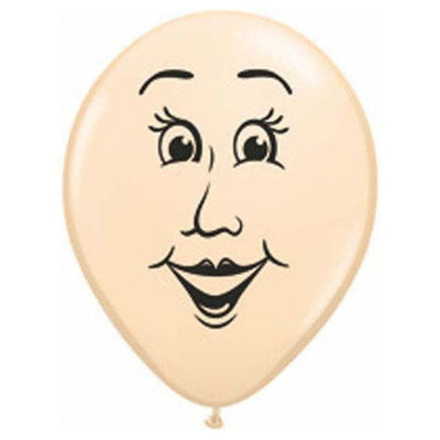 Qualatex 16 inch WOMAN'S FACE Latex Balloons 99311-Q