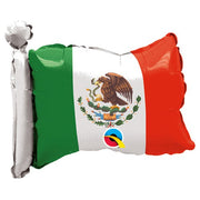 Qualatex 17 inch MEXICAN FLAG SHAPE (AIR-FILL ONLY) Foil Balloon 97628-Q-U