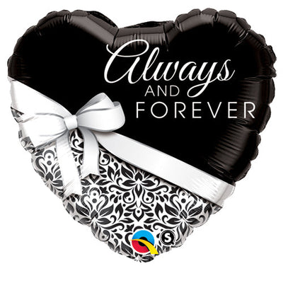 Qualatex 18 inch ALWAYS AND FOREVER Foil Balloon