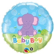 Qualatex 18 inch BABY BOY ELEPHANT Foil Balloon 13914-Q-U