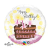 Qualatex 18 inch BIRTHDAY CHOCOLATE CAKE SLICE Foil Balloon 29646-Q-U