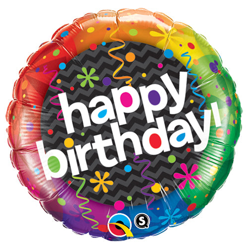 18 in Qualatex Birthday Dazzling Party Foil Balloon - 16664