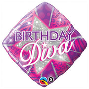 Qualatex 18 inch BIRTHDAY DIVA Foil Balloon