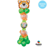 Qualatex 18 inch BIRTHDAY JUNGLE FRIENDS Foil Balloon