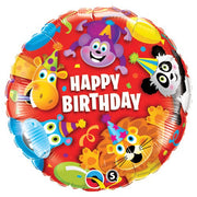 Qualatex 18 inch BIRTHDAY PARTY ANIMALS Foil Balloon