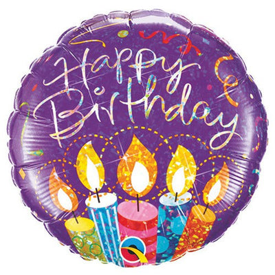 Qualatex 18 inch BIRTHDAY PARTY CANDLES Foil Balloon
