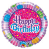 Qualatex 18 inch BIRTHDAY SPRINKLES & SPARKLES Foil Balloon