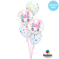 Qualatex 18 inch BUNNY FACE Foil Balloon