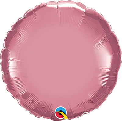 Qualatex 18 inch CIRCLE - CHROME MAUVE Foil Balloon 89536-Q-U