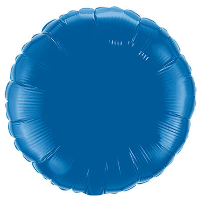Qualatex 18 inch CIRCLE - DARK BLUE Foil Balloon 87141-Q