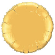 Qualatex 18 inch CIRCLE - METALLIC GOLD Foil Balloon 35431-Q