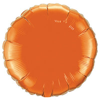 Qualatex 18 inch CIRCLE - ORANGE Foil Balloon 12916-Q